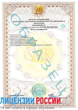 Образец сертификата соответствия (приложение) Челябинск Сертификат OHSAS 18001